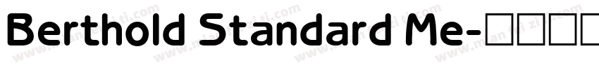 Berthold Standard Me字体转换